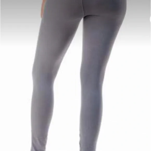 NWT Women’s High awaits Leggings Full Length Elastic Tummy Control Pants gray - Picture 3 of 3